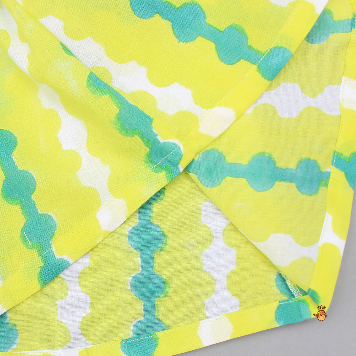 Hand Block Printed Notch Collar Top And Shorts - Image 5