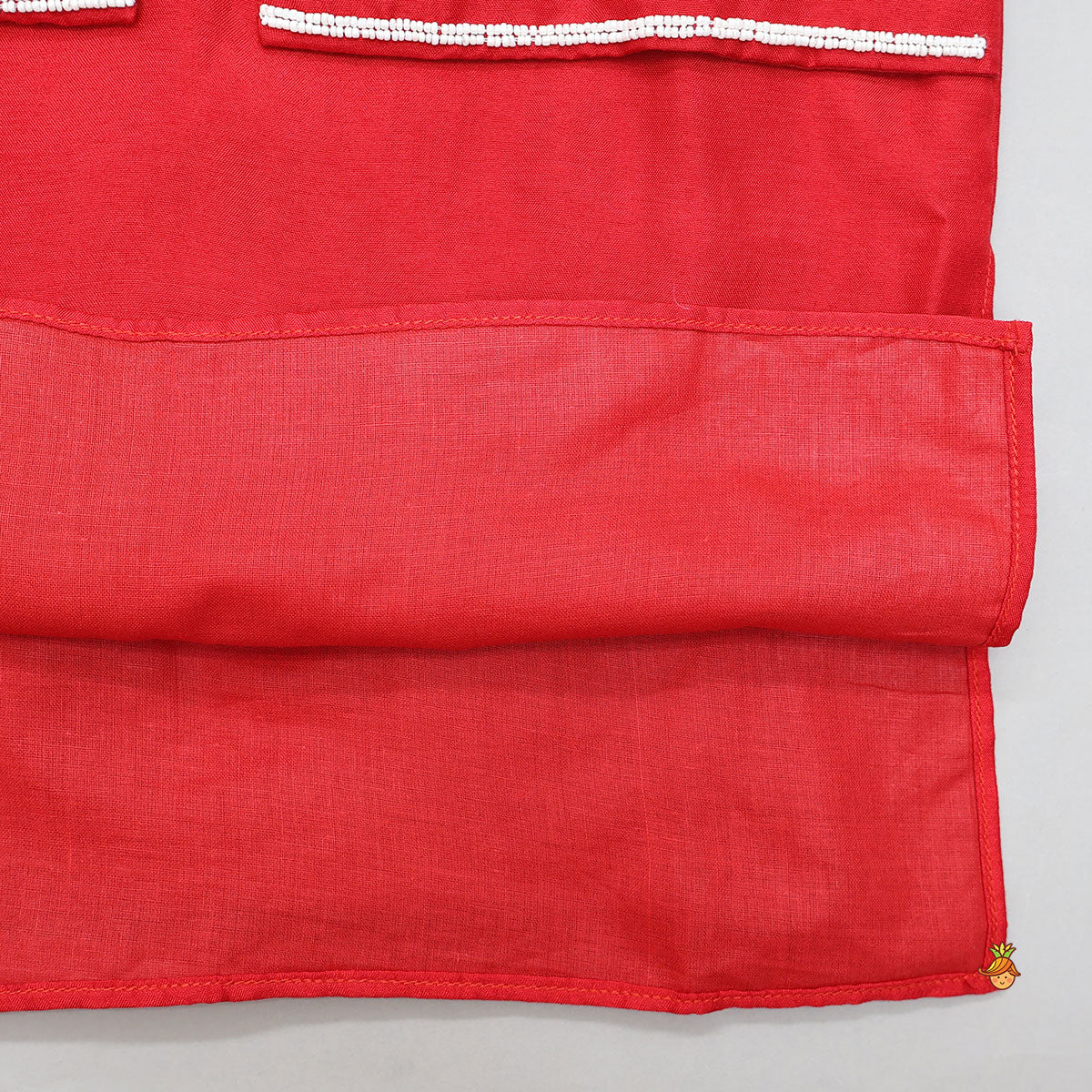 Hand Embroidered And Bead Embellished Kurta And Pyjama Set - Image 5