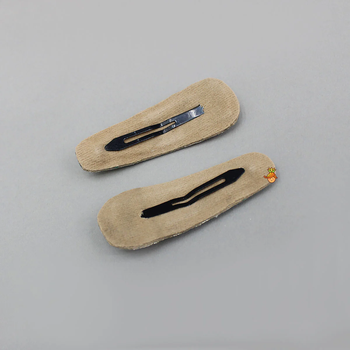 Hand Embroidered Cherry Hair Clips - Image 2
