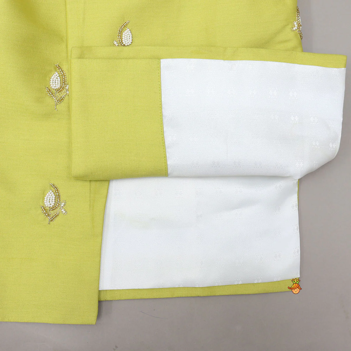 Hand Embroidered Sherwani And Dhoti - Image 5