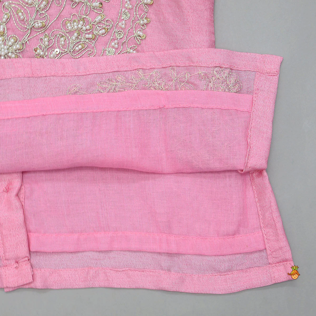Hand Embroidered Strappy Top And Lehenga With Dupatta - Image 6