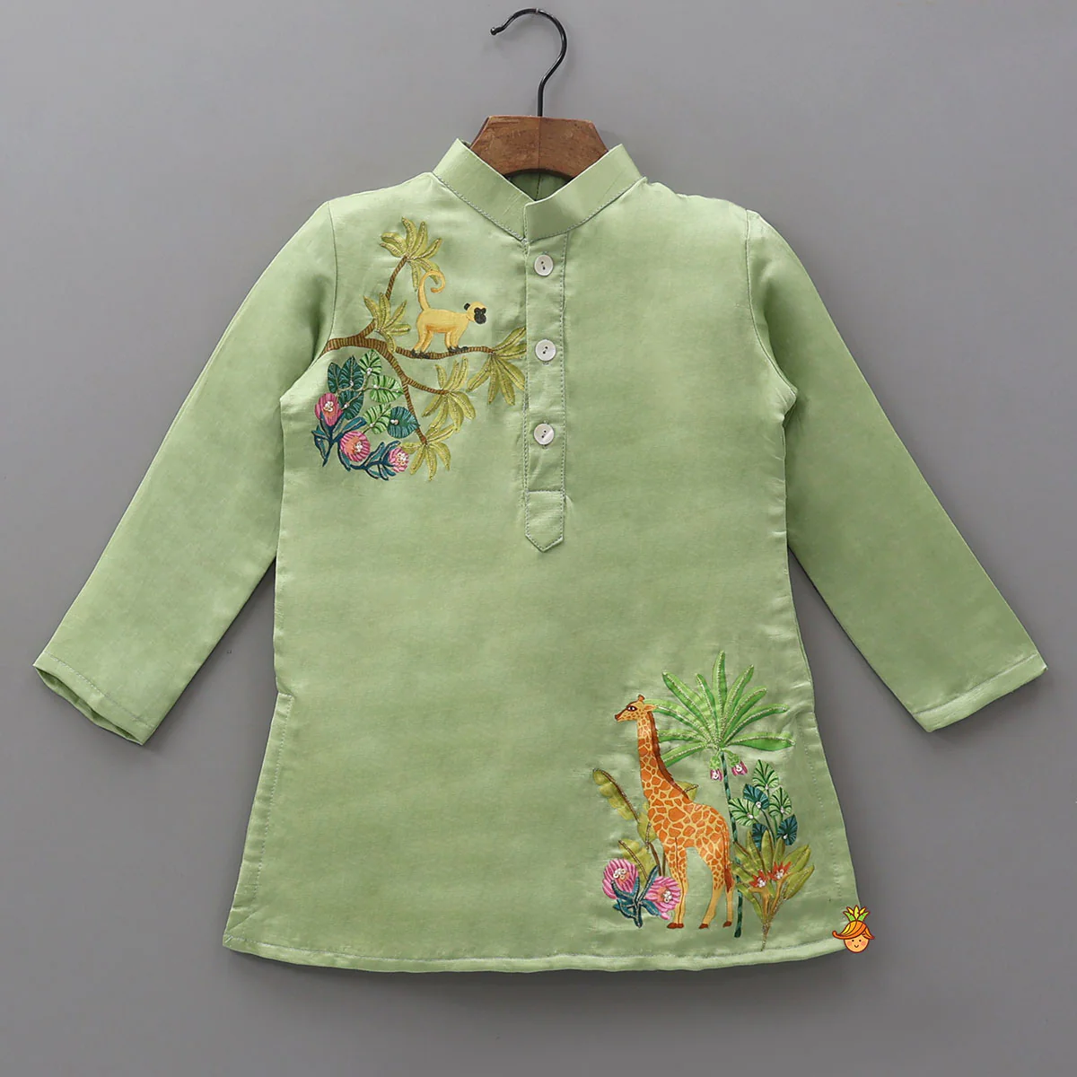 Hand-Painted Ethnic Kurta And Patiala Salwar - Image 3