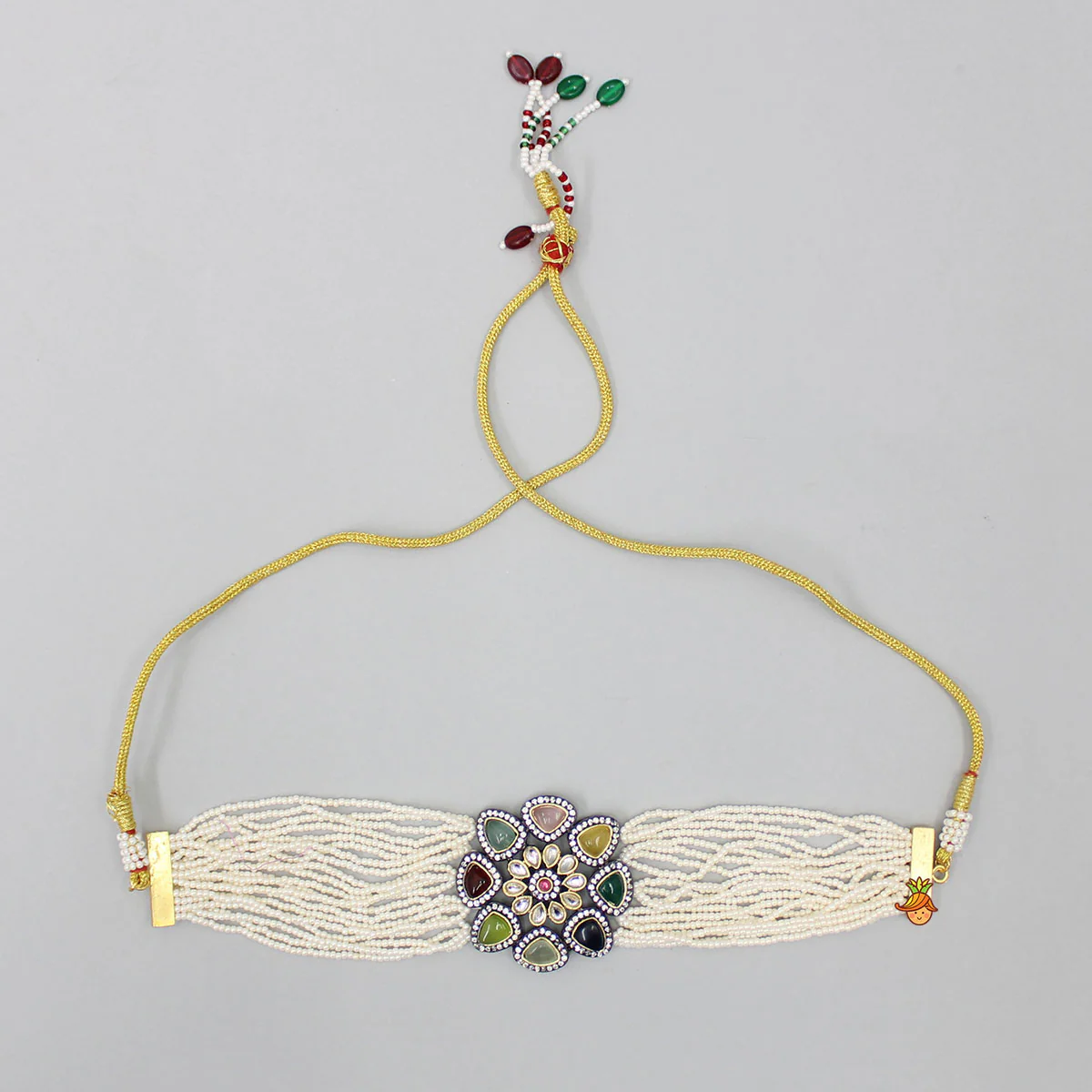 Handcrafted Beautiful Choker Necklace and Earrings - Image 3
