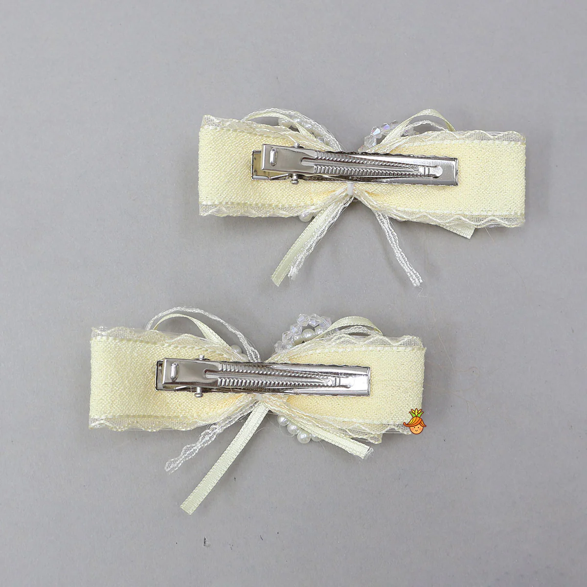 Handcrafted Ribbon Hair Clip - Set Of 2 - Image 2