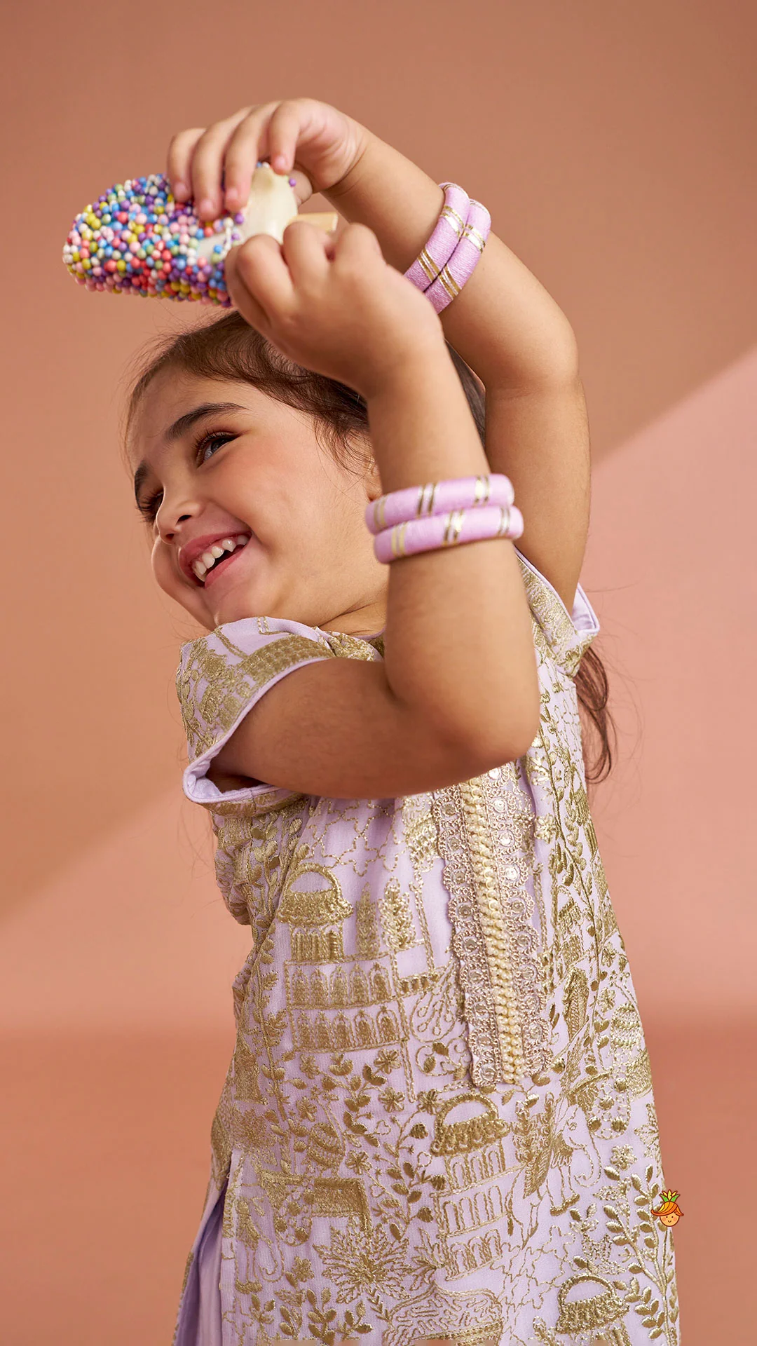 Heavy Embroidered Kurti With Beautiful Layered Sharara And Net Dupatta - Image 5