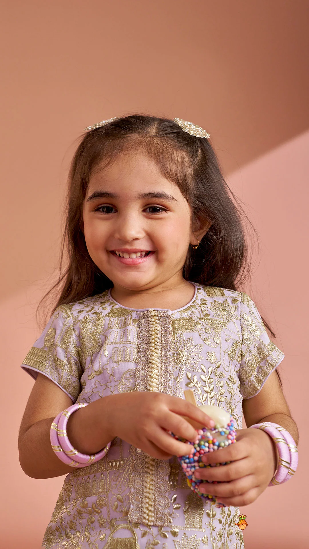 Heavy Embroidered Kurti With Beautiful Layered Sharara And Net Dupatta - Image 6