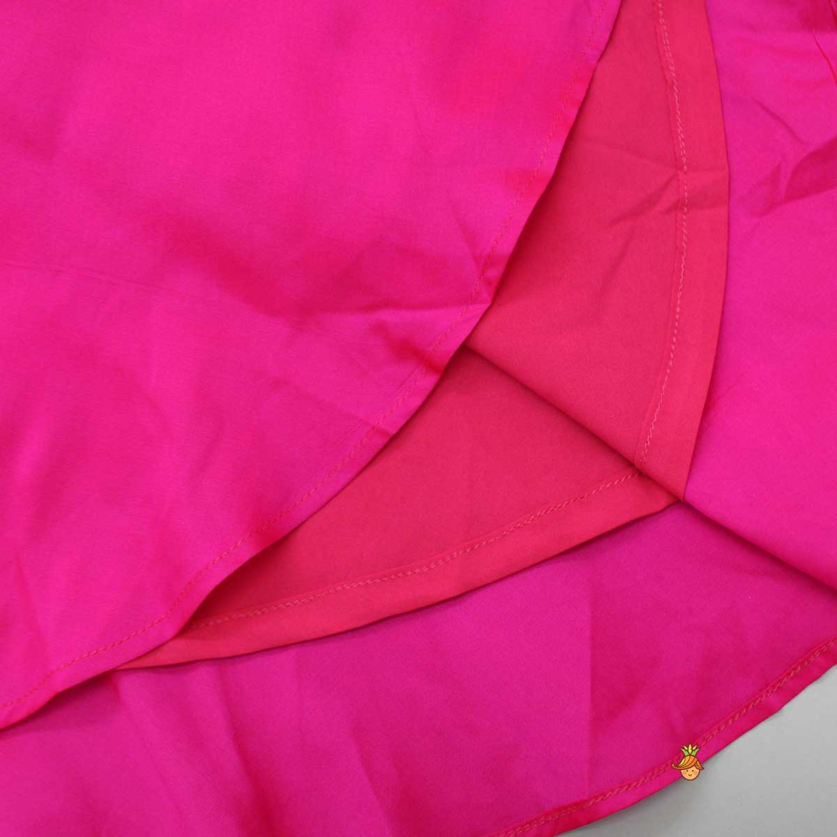 Heavy Embroidered Neckline Pink Kurti And Dhoti With Dupatta - Image 6