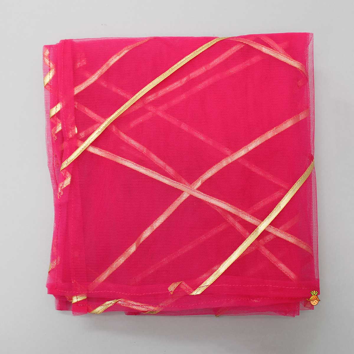 Heavy Embroidered Neckline Pink Kurti And Dhoti With Dupatta - Image 7
