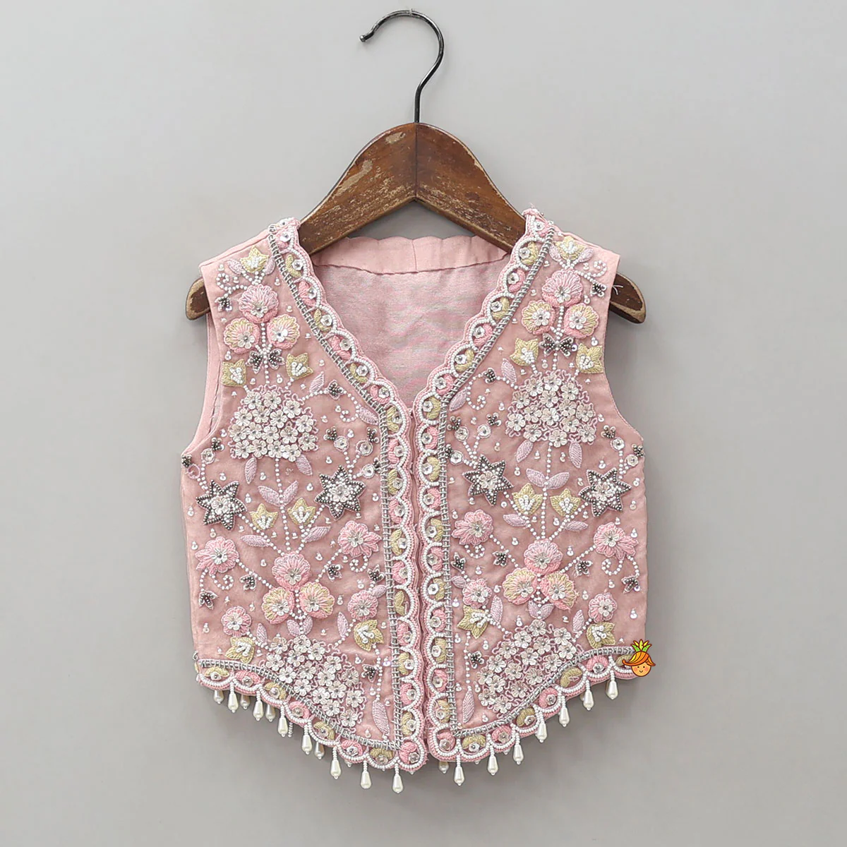 Heavy Embroidered Top And Lehenga With Organza Dupatta - Image 4