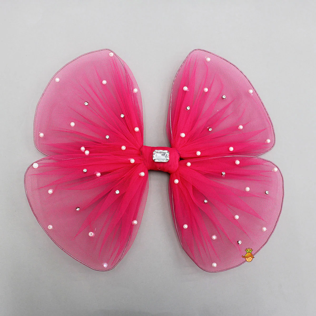 Flower Adorned Dress With Detachable Butterfly Wings - Image 6