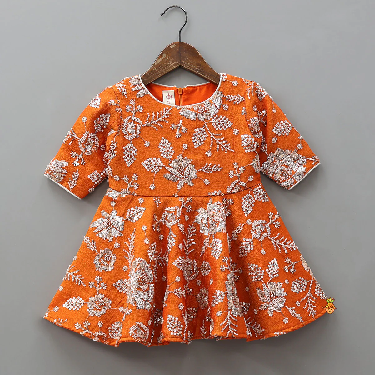 Intricate Beads And Cut Dana Embroidered Kurti With Flared Palazzo - Image 3
