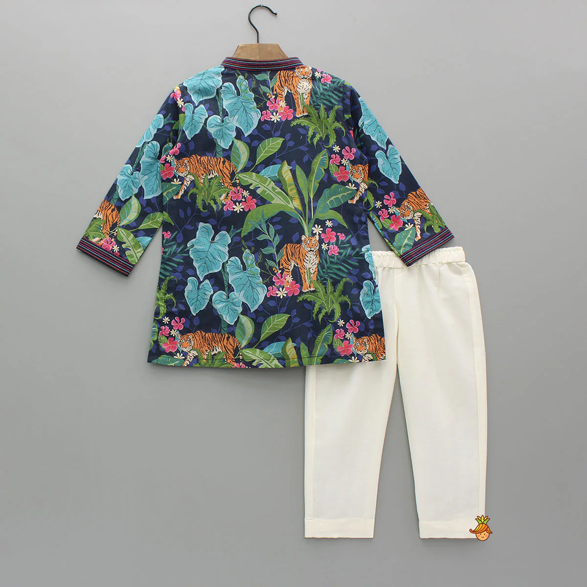 Jungle Safari Printed Multicolour Kurta With Pyjama - Image 2