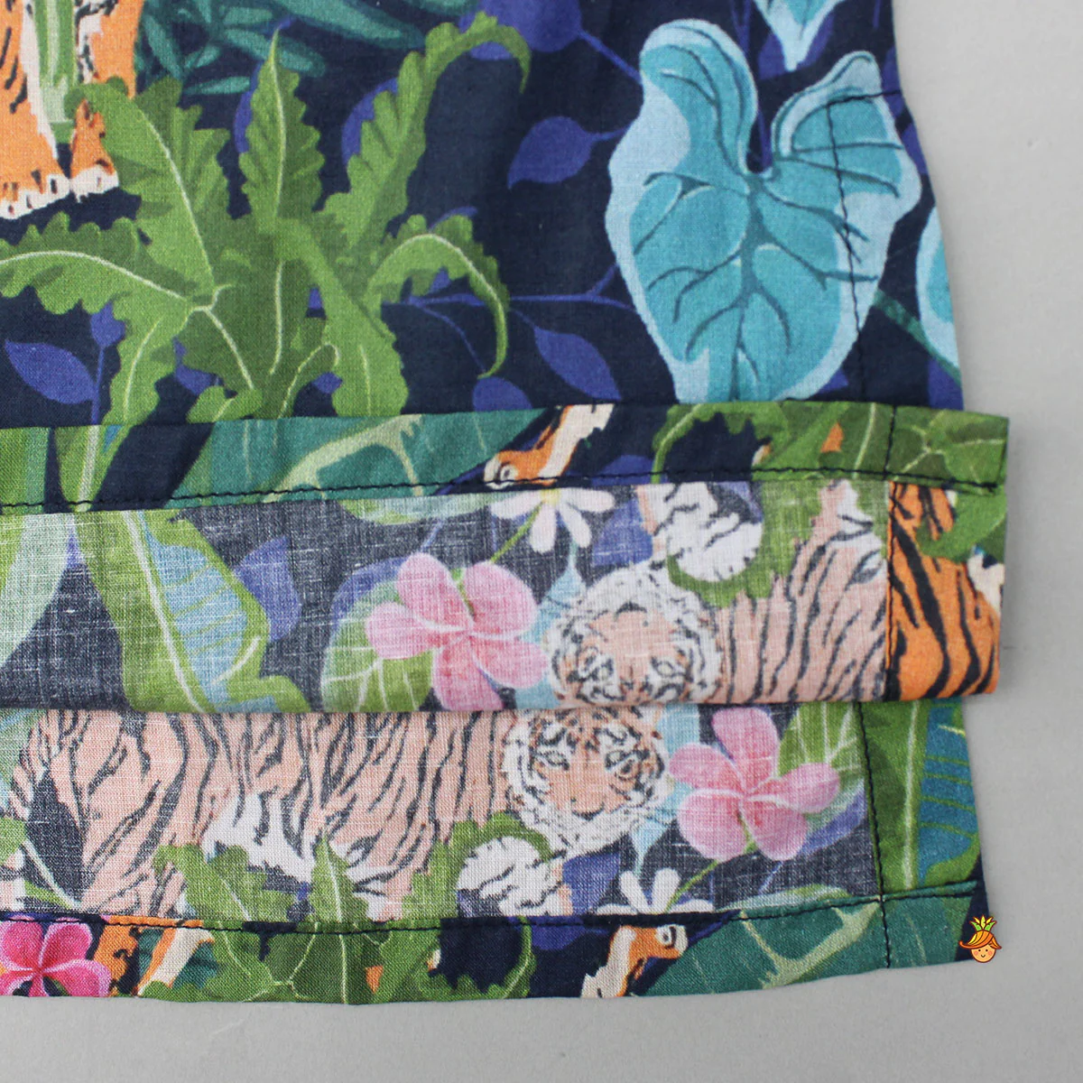 Jungle Safari Printed Multicolour Kurta With Pyjama - Image 5