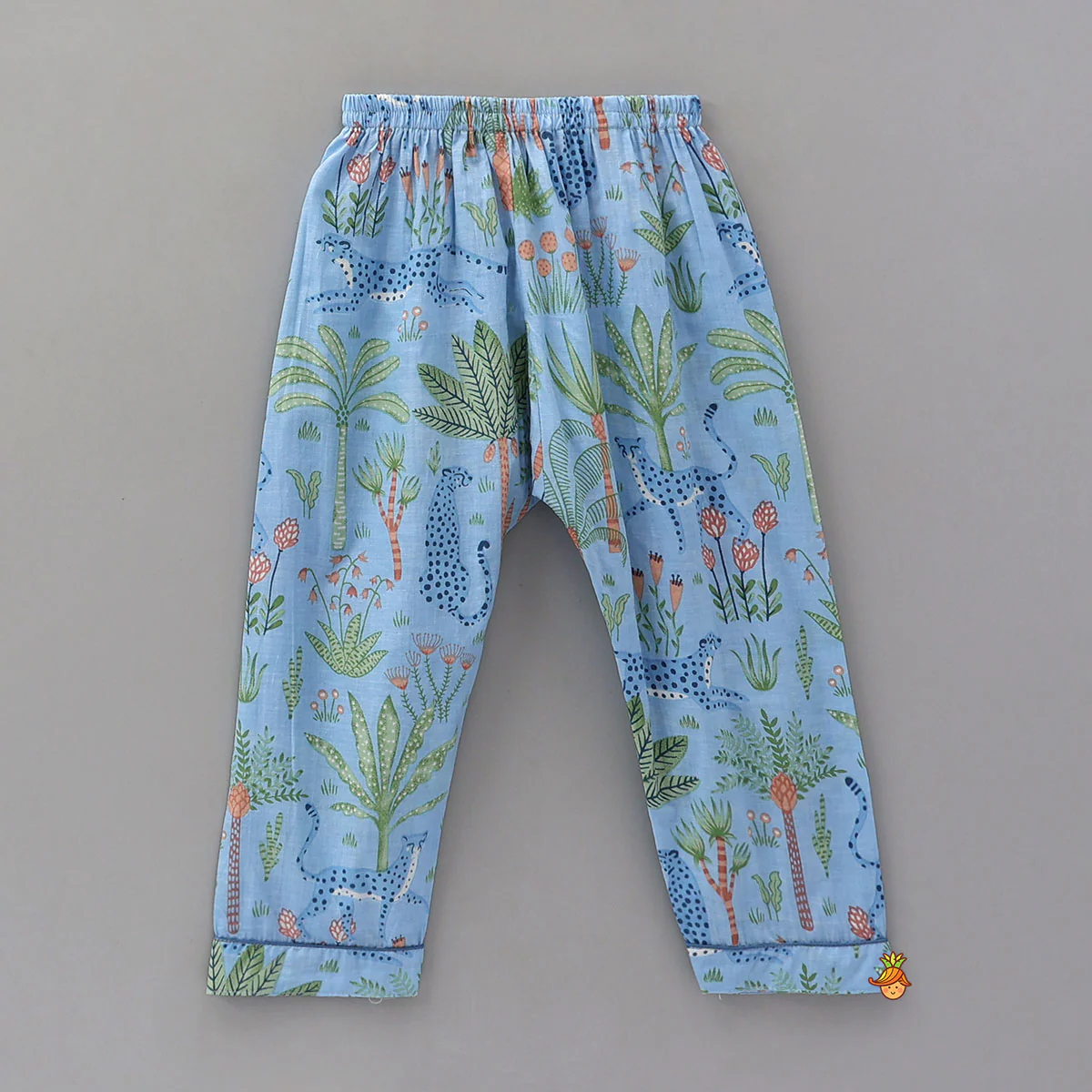 Jungle-Themed Printed Top And Pyjama - Image 4