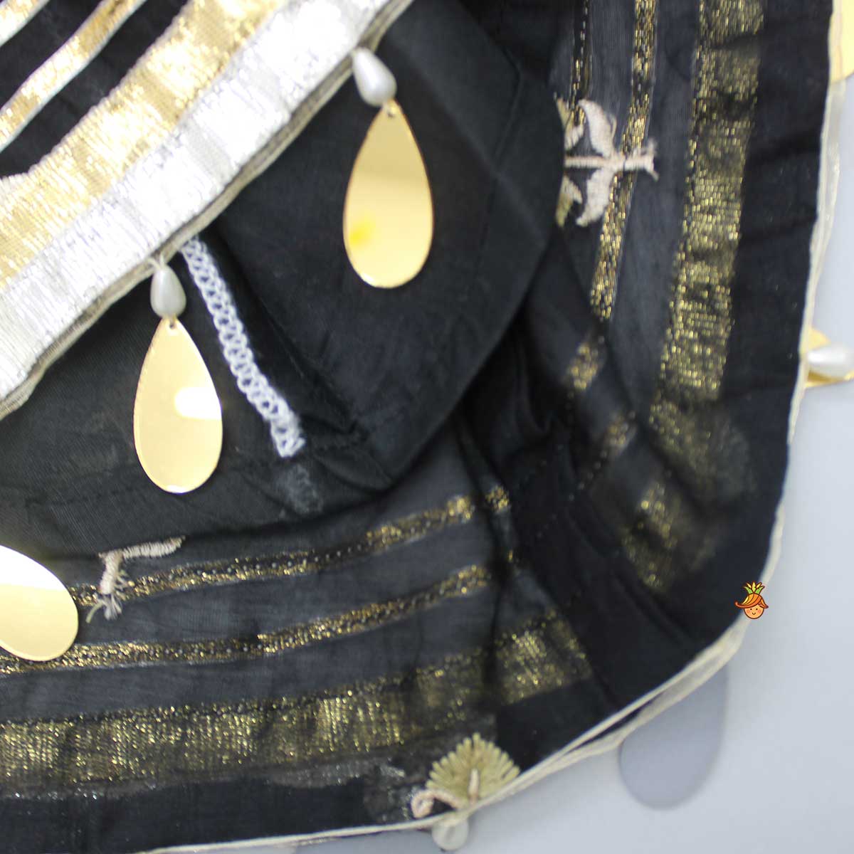 Kaftan Style Embroidered Kurti And Dhoti - Image 5