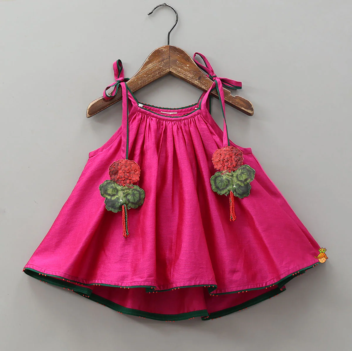 Knot Detail Flared Top And Lehenga - Image 3