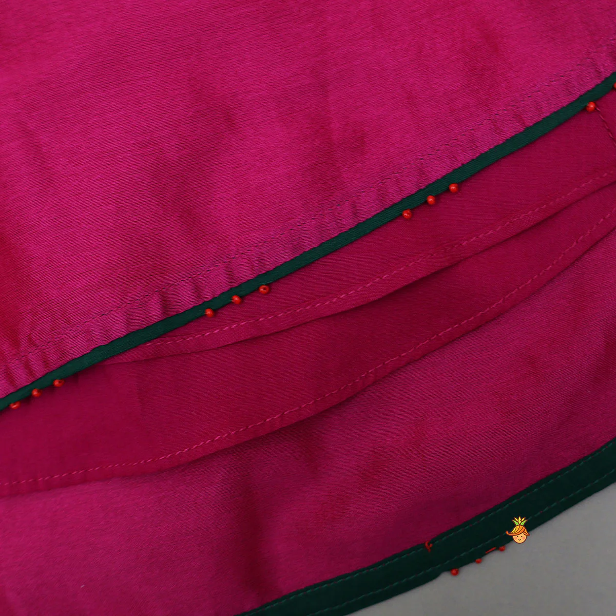 Knot Detail Flared Top And Lehenga - Image 5
