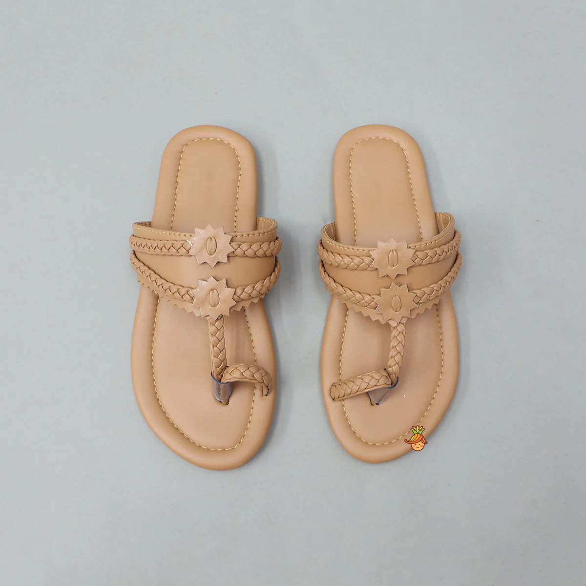 Kolhapuri Flats With Braided Detailing - Image 3