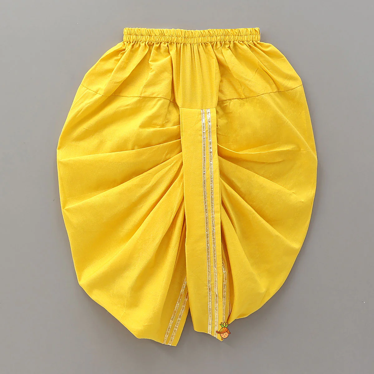 Krishna Applique Work Kurta And Dhoti With Matching Cap And Booties - Image 5