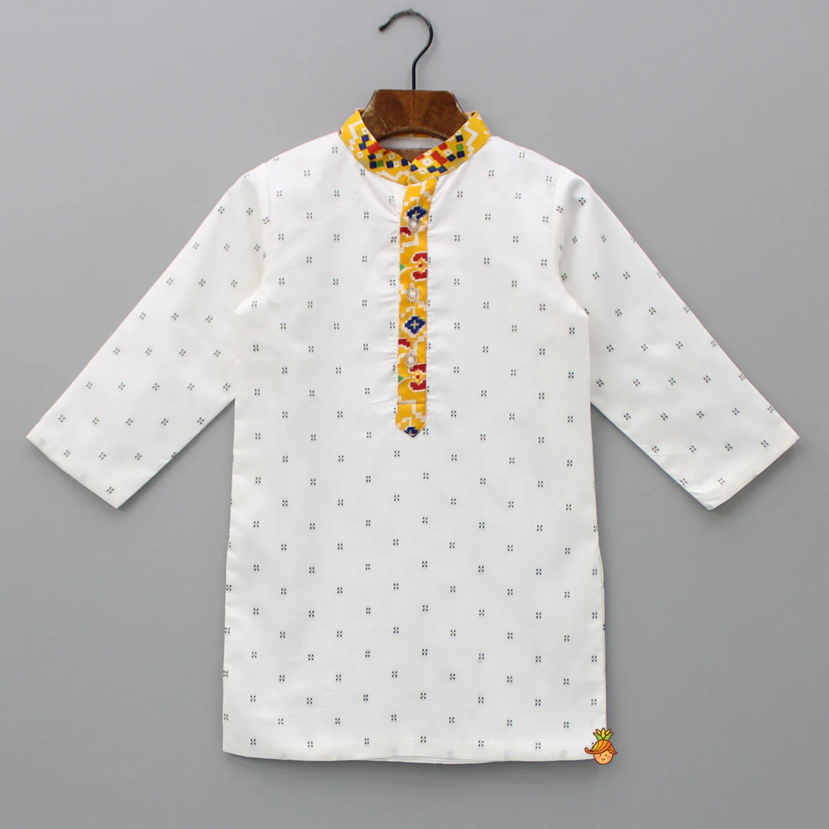 Kurta And Bandhani Printed Jacket With Pyjama - Image 4
