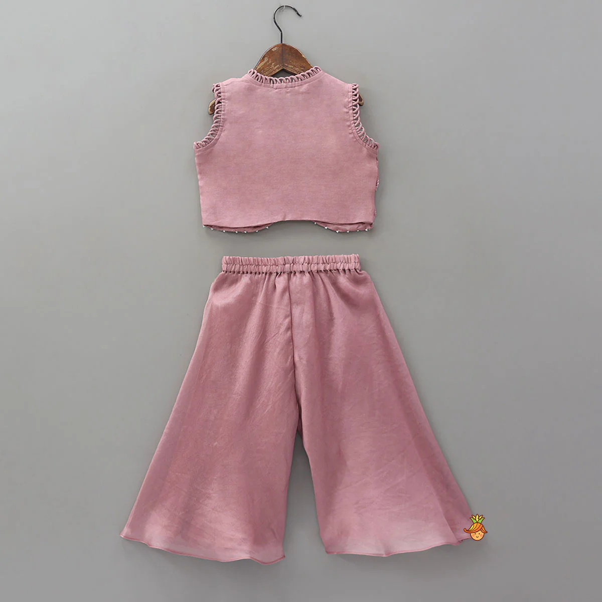 Loop Detail Crop Top And Palazzo - Image 2