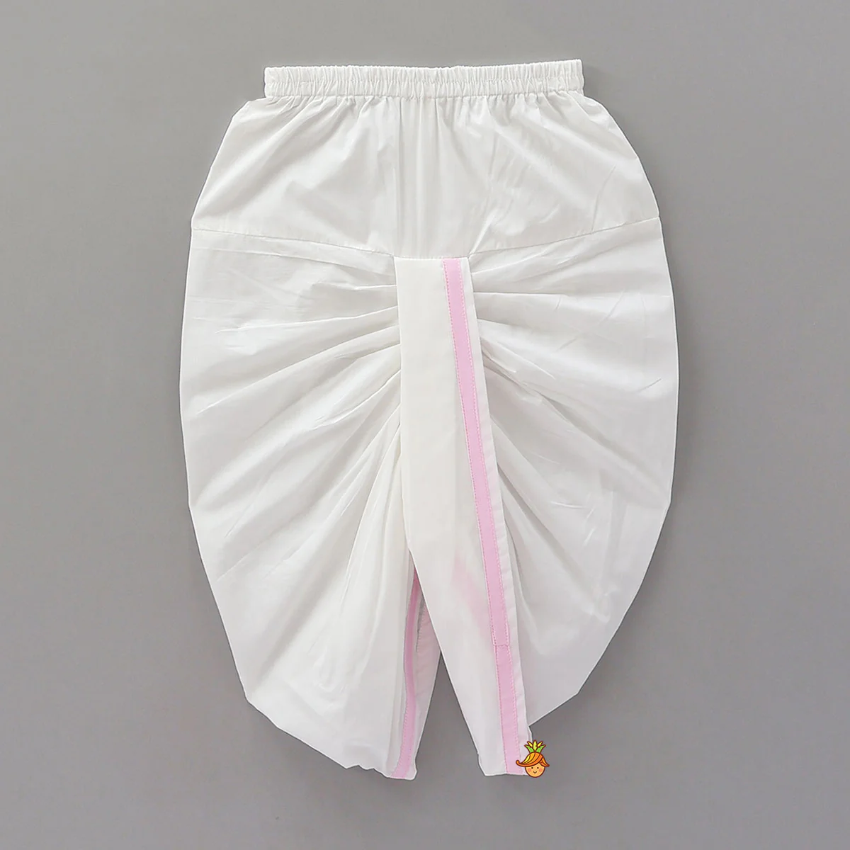 Lotus Patch Embroidered Kurta And Dhoti - Image 4
