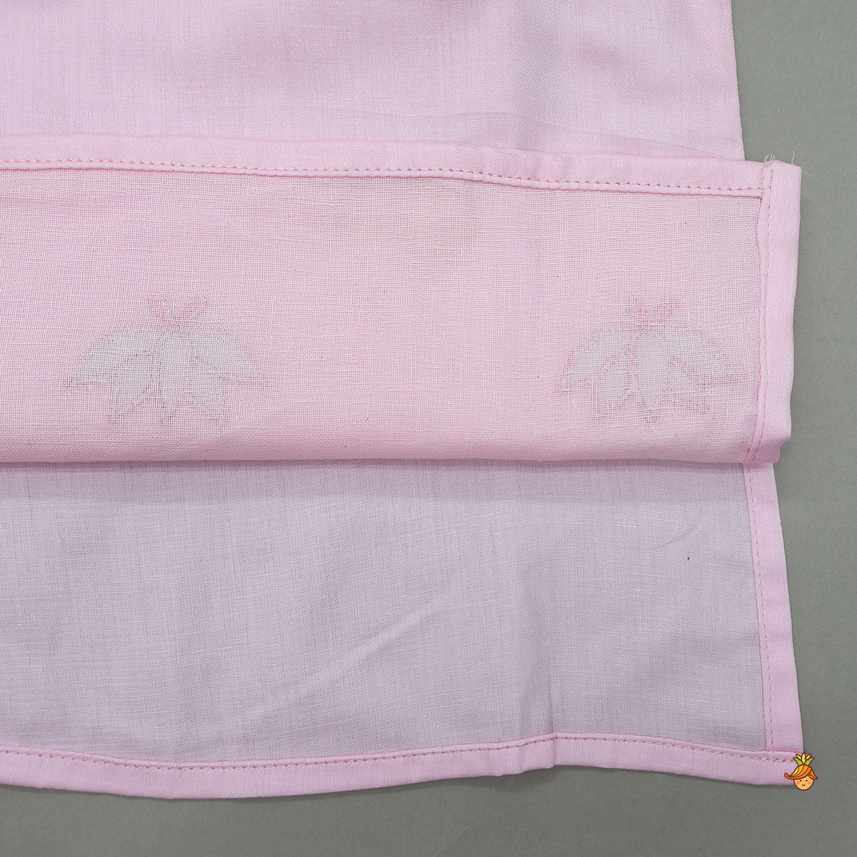 Lotus Patch Embroidered Kurta And Dhoti - Image 5