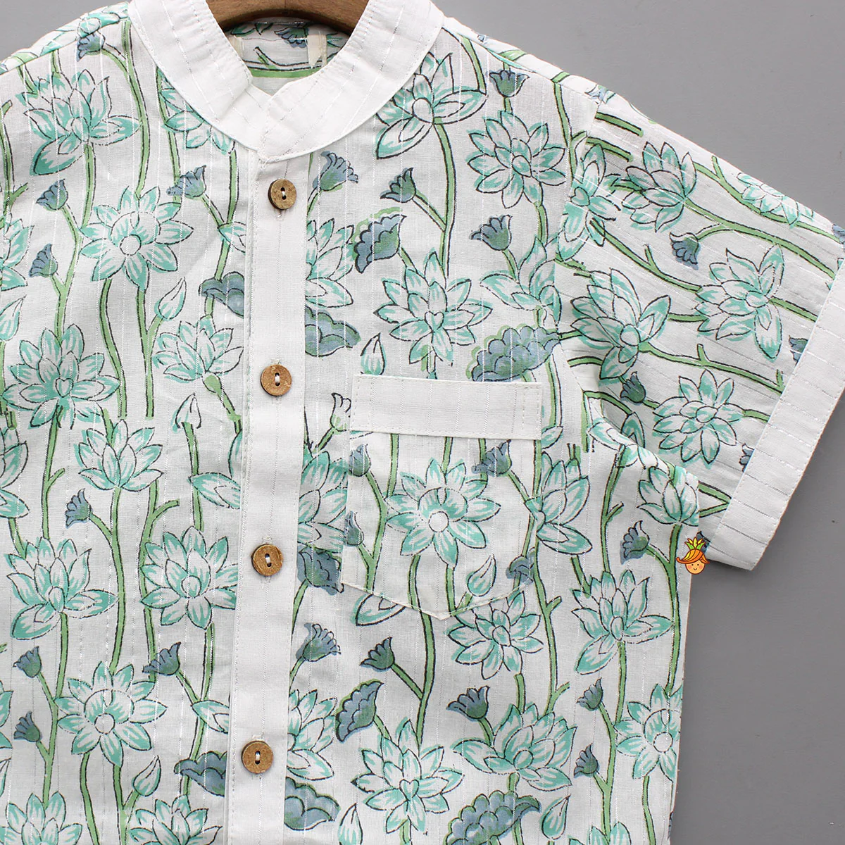 Lurex Striped Multicolour Shirt With Patch Pocket - Image 3