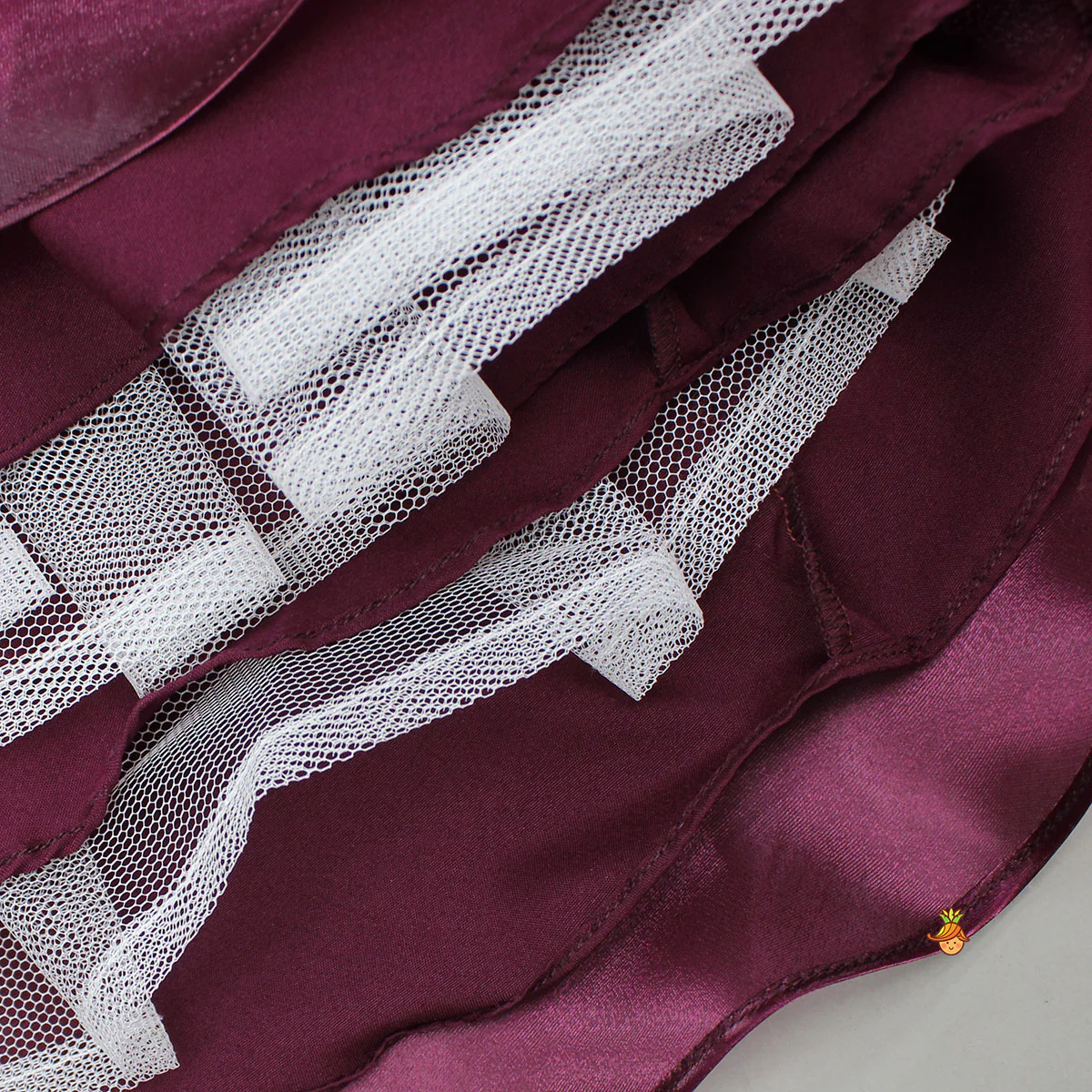Magenta Wine Sequin Embellished Halter Neck Top With Stiff Belt And Lehenga - Image 5