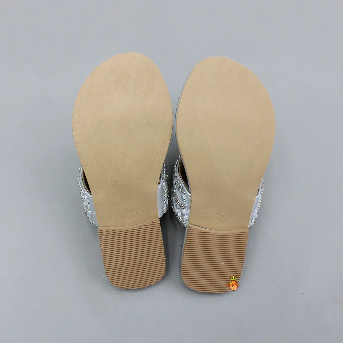 Elegant Mirror Embroidered Bead Detailed Ethnic Flats - Image 2