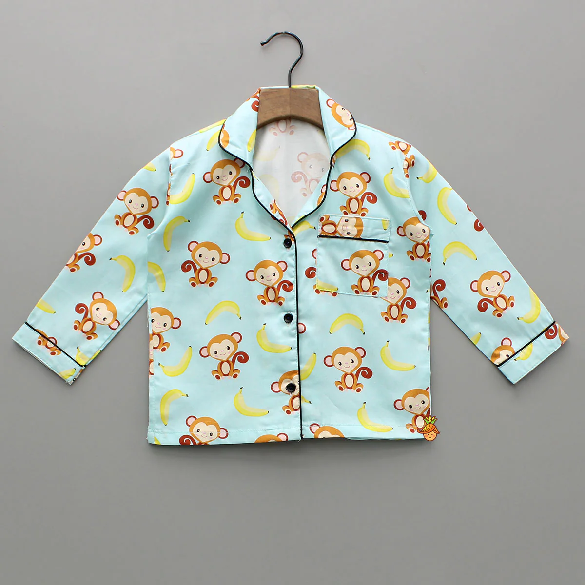 Monkey And Banana Printed Sleepwear Set - Image 3