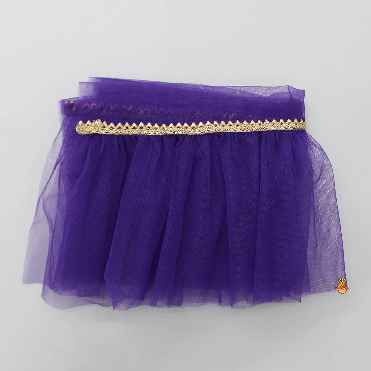 Multicolour Embroidered Pleated Top And Lehenga With Net Dupatta - Image 8
