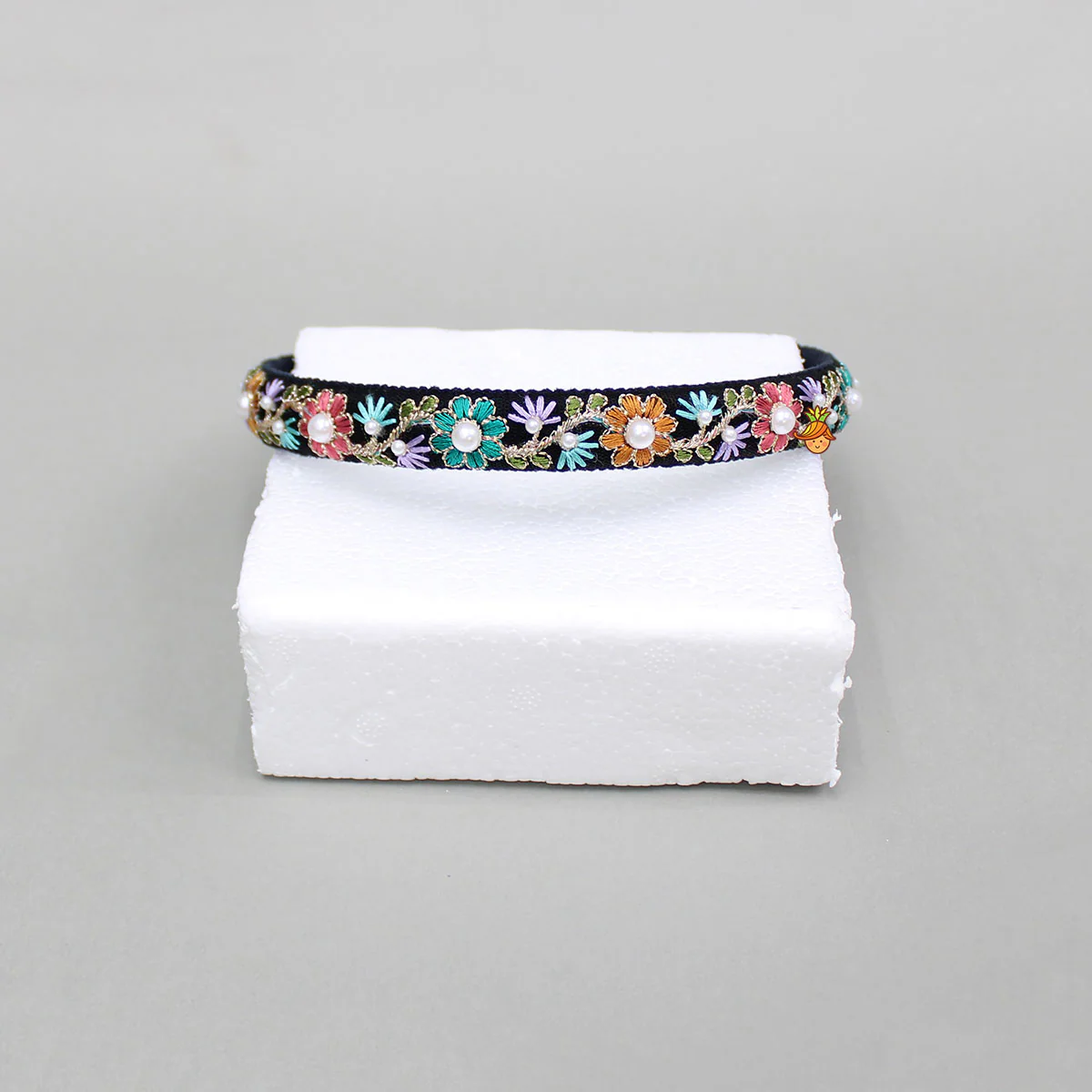 Multicolour Floral Embroidered Hairband - Image 2