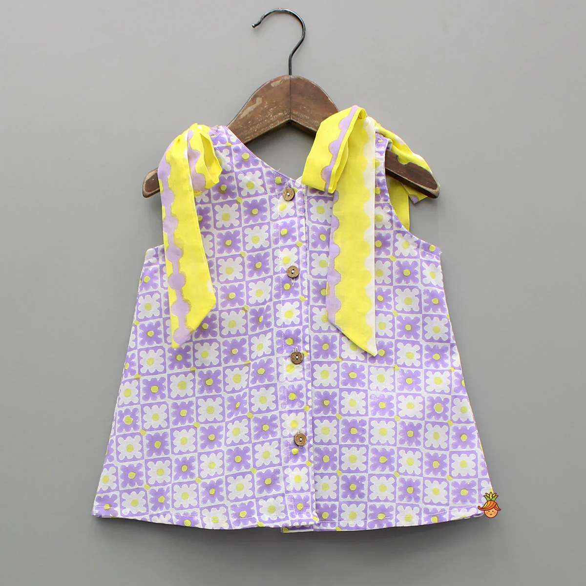 Multicolour Hand Block Floral Printed Top And Shorts - Image 3