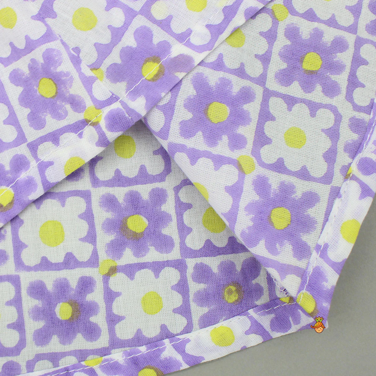 Multicolour Hand Block Floral Printed Top And Shorts - Image 5