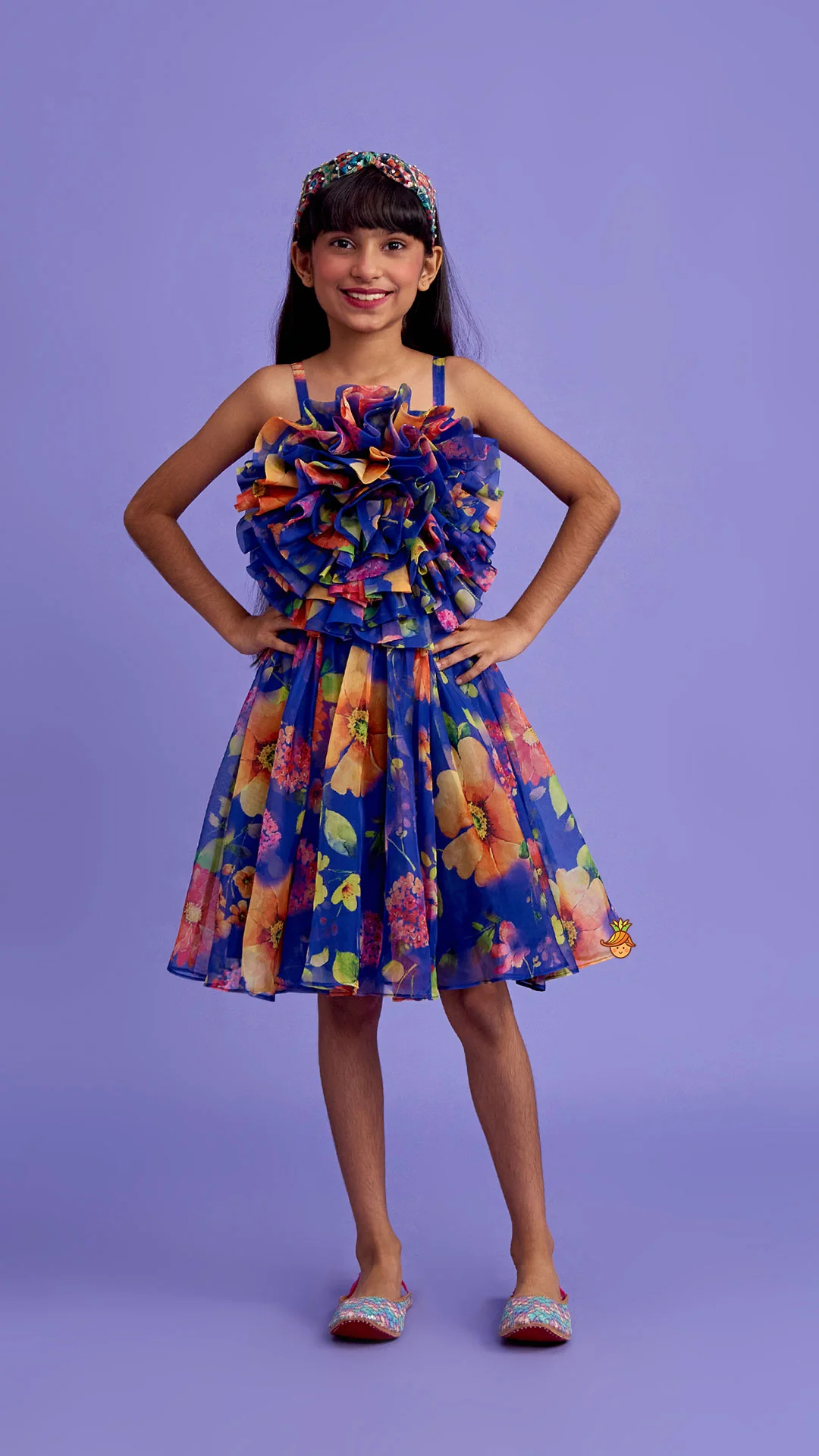Multicolour Sleeveless Strappy Dress - Image 2