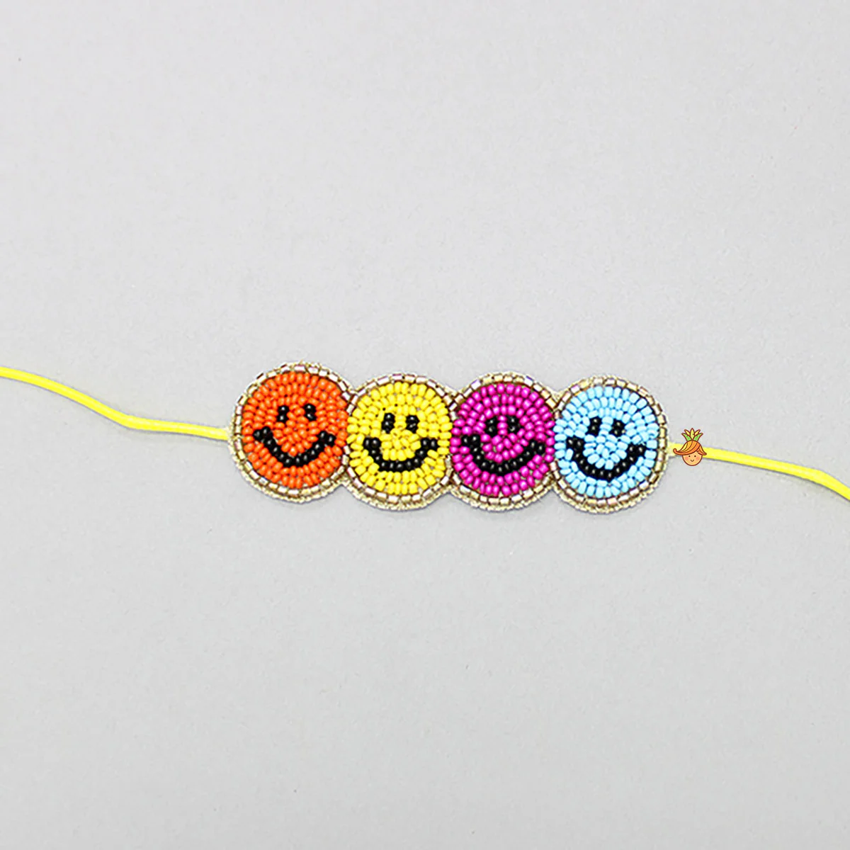 Multicolour Smiley Rakhi - Image 3
