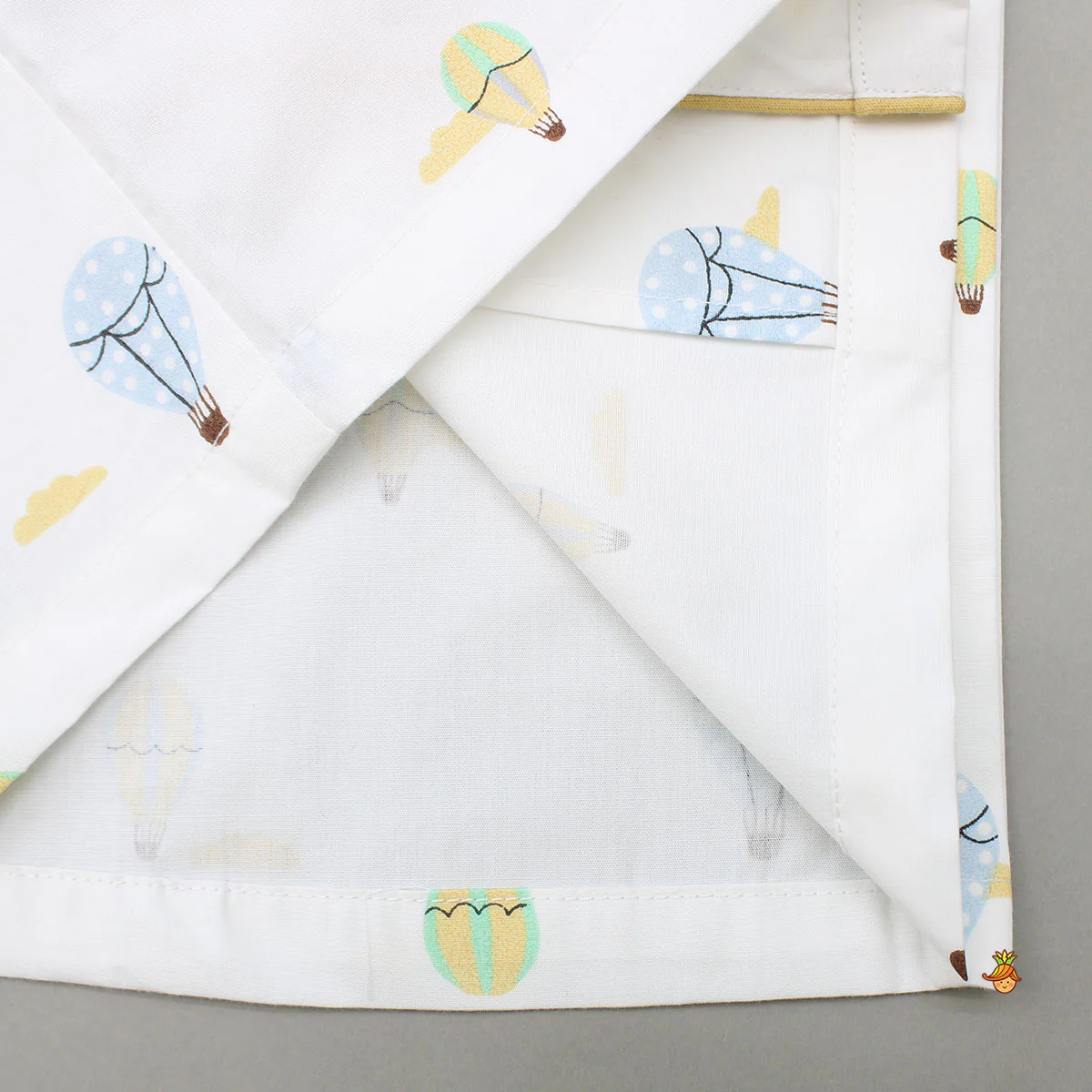 Multicoloured Parachute Printed Notch Collar Sleepwear - Image 5