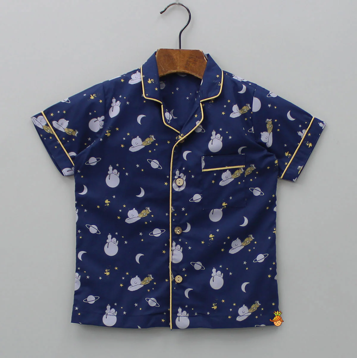 Night Theme Printed Blue Sleepwear - Image 3