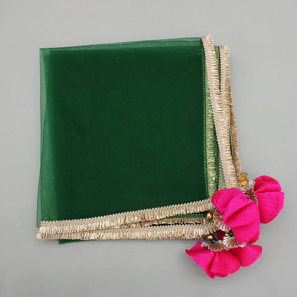 Off White Brocade Top With Lehenga And Dupatta - Image 8