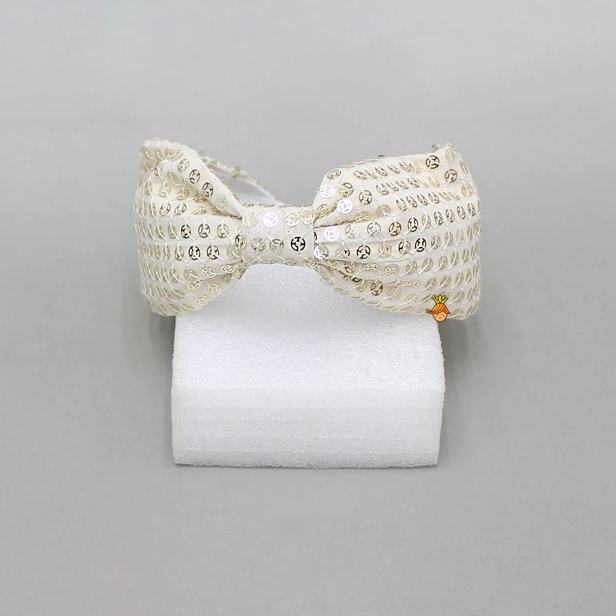 Off White Embroidered Hairband - Image 2