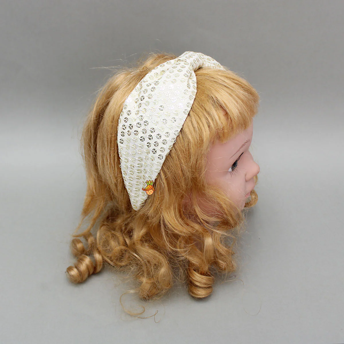 Off White Embroidered Hairband - Image 4