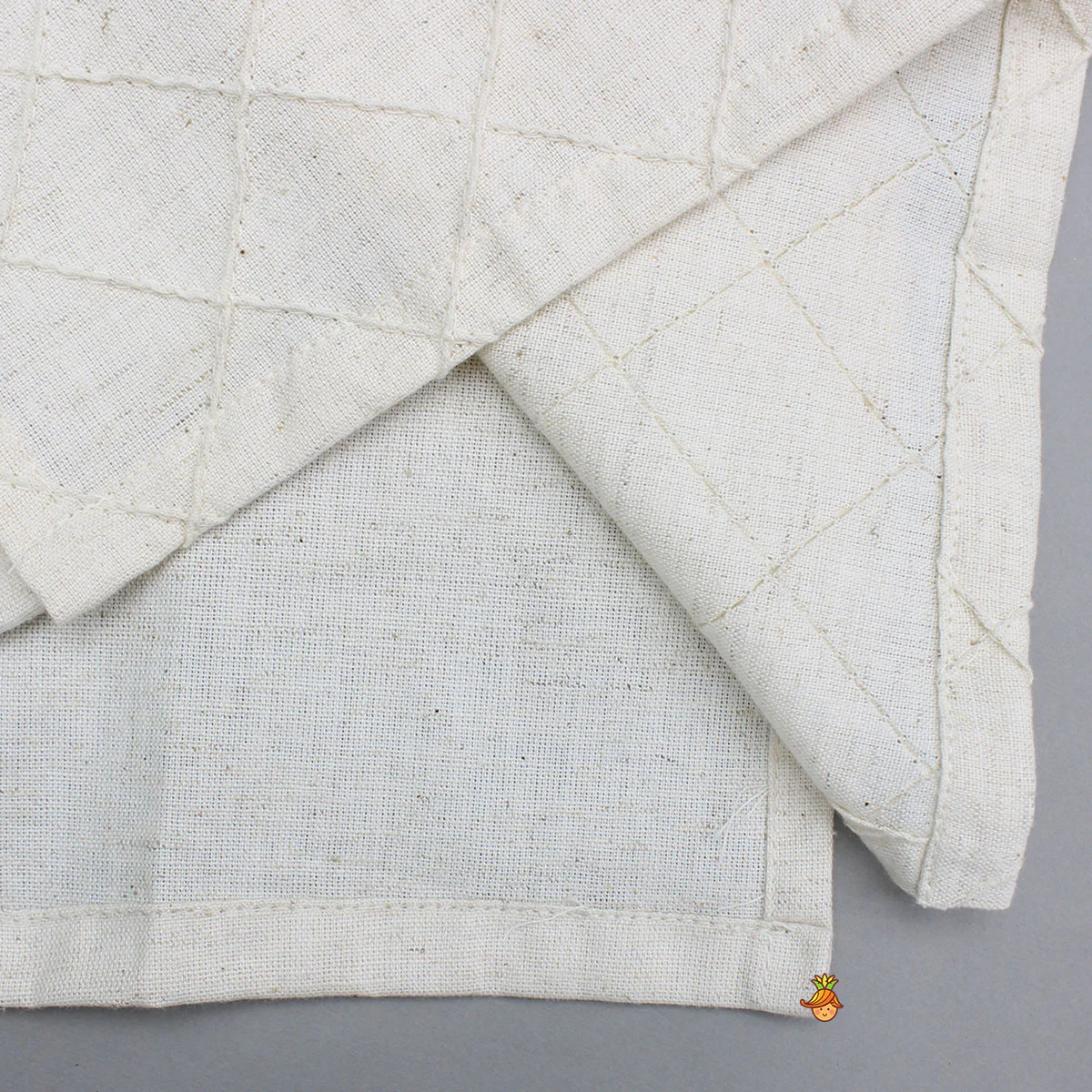 Off White Pintuck Embroidered Kurta With Pyjama - Image 5