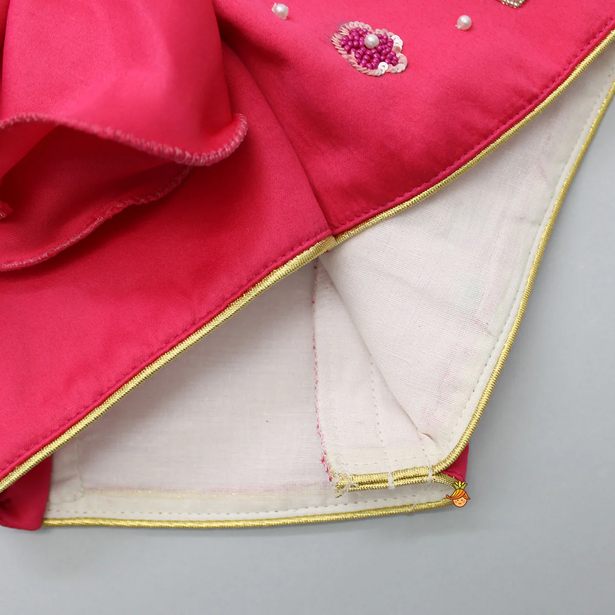 One Shoulder Pink Top With Flared Skirt - Image 5