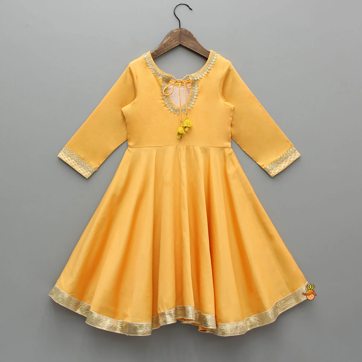 Orange Jacket Style Kurti - Image 2