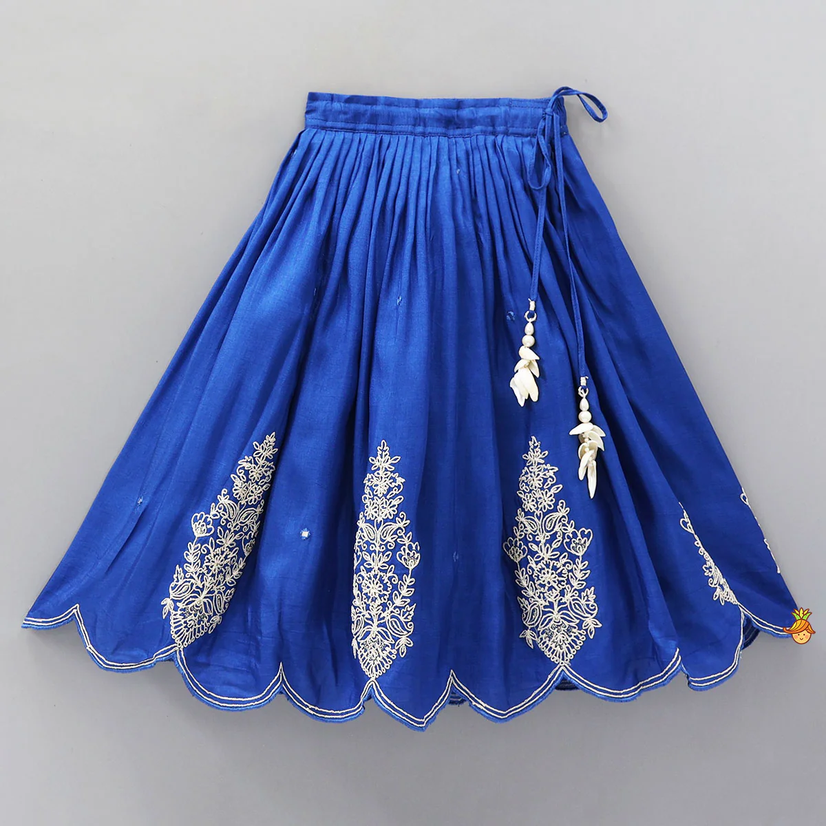 Patch Pocket Detail Stylish Kurti And Lehenga - Image 4