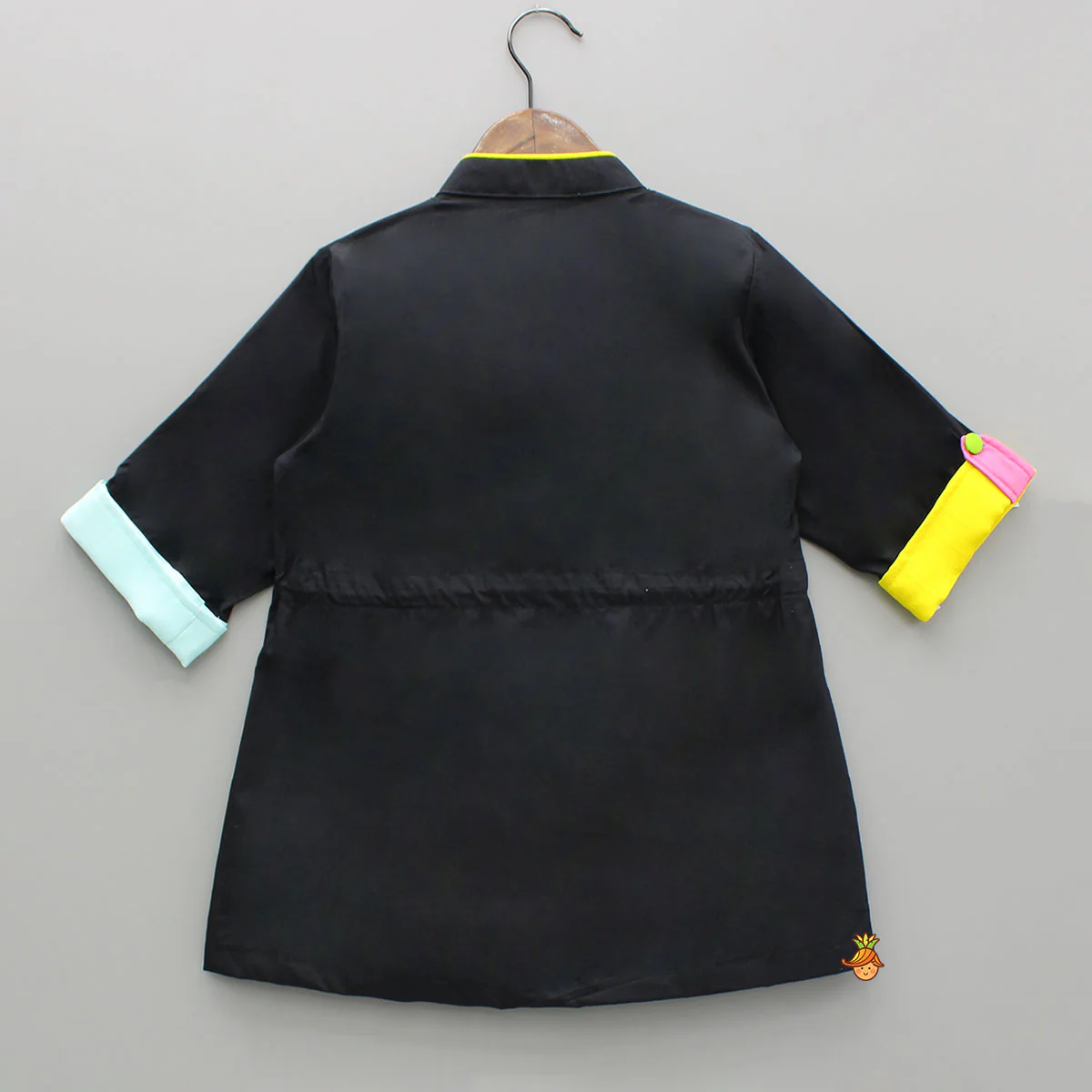 Patch Pocket Detailed Black Dress - Image 2