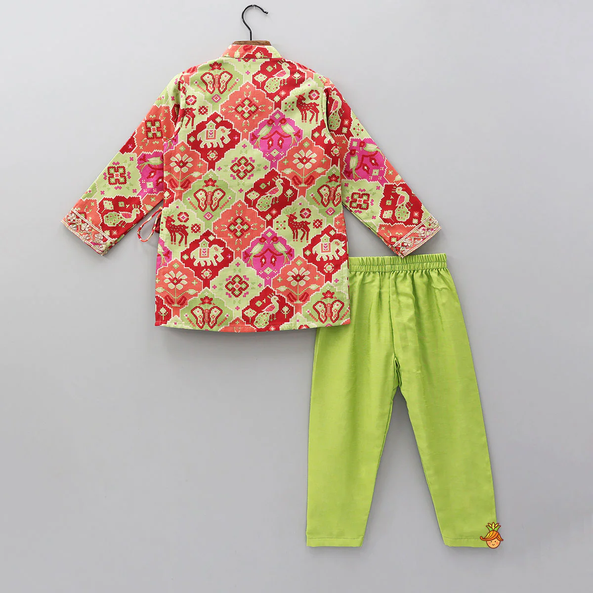 Patola Inspired Printed Kurta And Pyjama - Image 2
