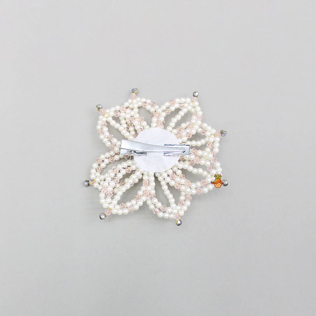 Pearl Flower Design And Studded Hairclip - Image 2