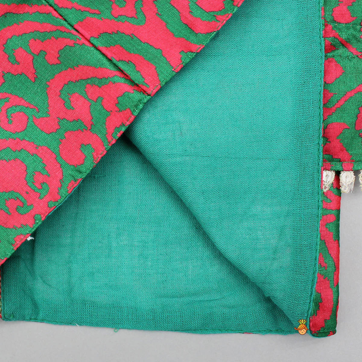 Pink And Green Printed Top With Palazzo - Image 5